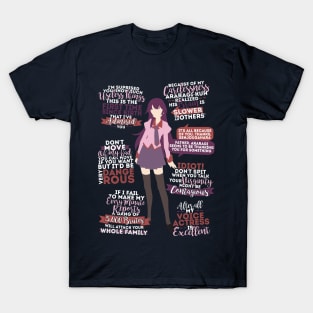 Senjougahara Hitagi Quotes T-Shirt